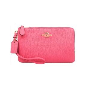 Coach Pink Wristlet Clutch